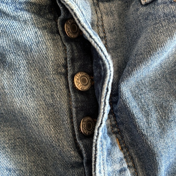 👖EUC👖OLD NAVY HIGH RISE O.G. STRAIGHT SECRET-SMOOTH POCKETS BUTTON FLY SIZE 14 - Picture 2 of 5